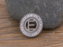 Load image into Gallery viewer, Hot Sale A-Z Initials 3 Colors Chooses Micro Pave CZ Letter Pendant Necklaces