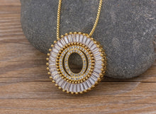 Load image into Gallery viewer, Hot Sale A-Z Initials 3 Colors Chooses Micro Pave CZ Letter Pendant Necklaces