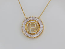 Load image into Gallery viewer, Hot Sale A-Z Initials 3 Colors Chooses Micro Pave CZ Letter Pendant Necklaces