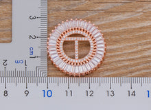 Load image into Gallery viewer, Hot Sale A-Z Initials 3 Colors Chooses Micro Pave CZ Letter Pendant Necklaces